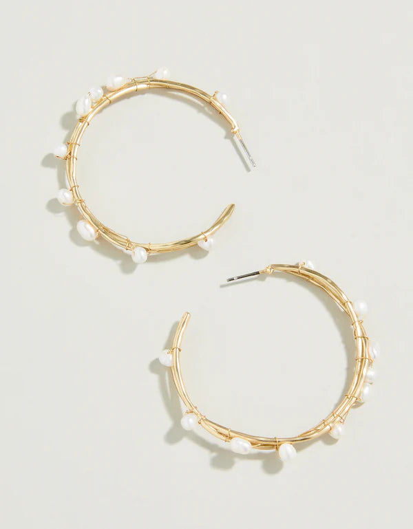 Spartina - Swell Hoop Earrings Pearl - Findlay Rowe Designs