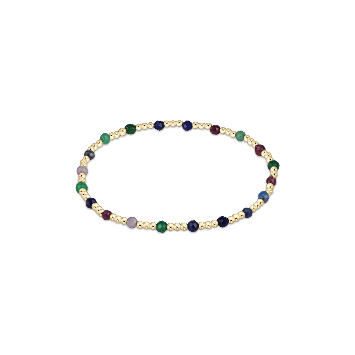 Enewton - Gemstone Gold Sincerity Pattern 3mm Bead Bracelet - Hot Mess Fall Winter 25