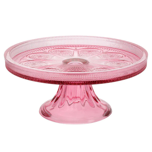 Cake Stand - Codi Glass - Pink - Findlay Rowe Designs