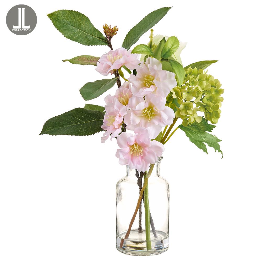 Cherry Blossom - Glass Vase - 9in - Findlay Rowe Designs
