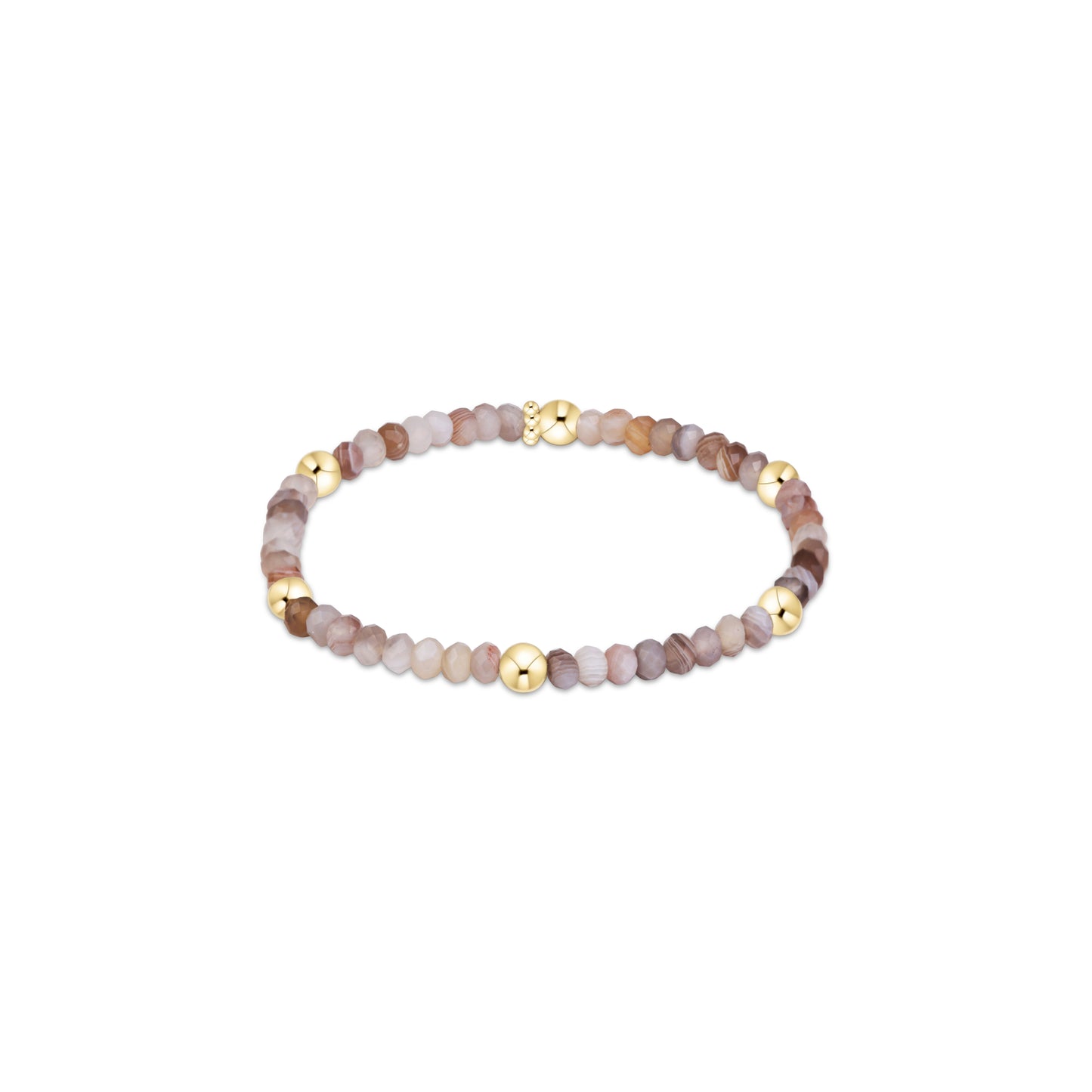 Enewton - Extends - Presence Gemstone 4mm Bracelet - Botswana Agate