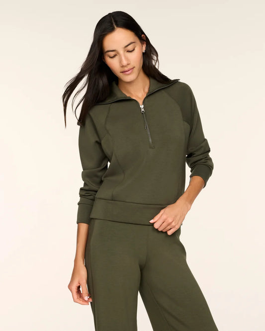 SPANX - AirEssentials Half Zip - Monstera - Findlay Rowe Designs