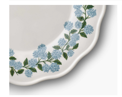 Rifle Paper Co - Dinner Plates - Hydrangea - Findlay Rowe Designs
