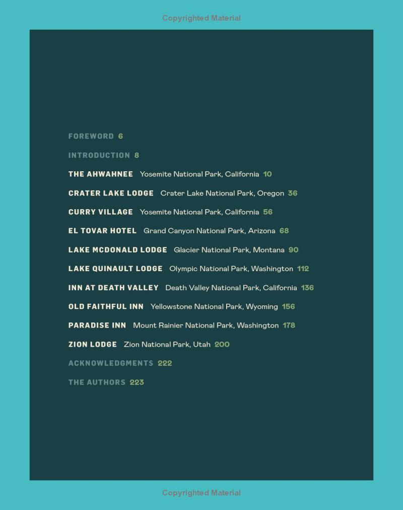 Lodge: An Indoorsy Tour of America’s National Parks - Findlay Rowe Designs