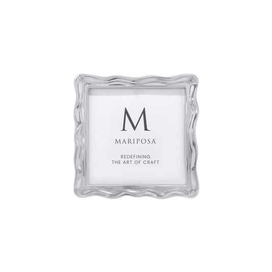 Mariposa - Frame - 4x4 Wavy - Silver Tone
