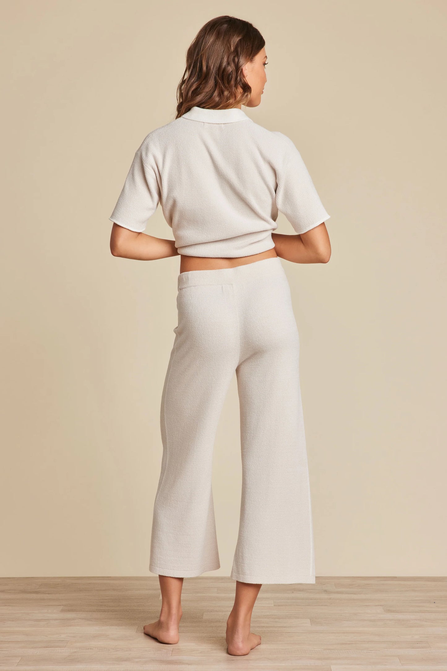 Barefoot Dreams - Pant - CozyChic Ultra Lite - Side Stripe Crop - Sand Dune - Findlay Rowe Designs