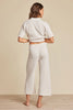 Barefoot Dreams - Pant - CozyChic Ultra Lite - Side Stripe Crop - Sand Dune - Findlay Rowe Designs