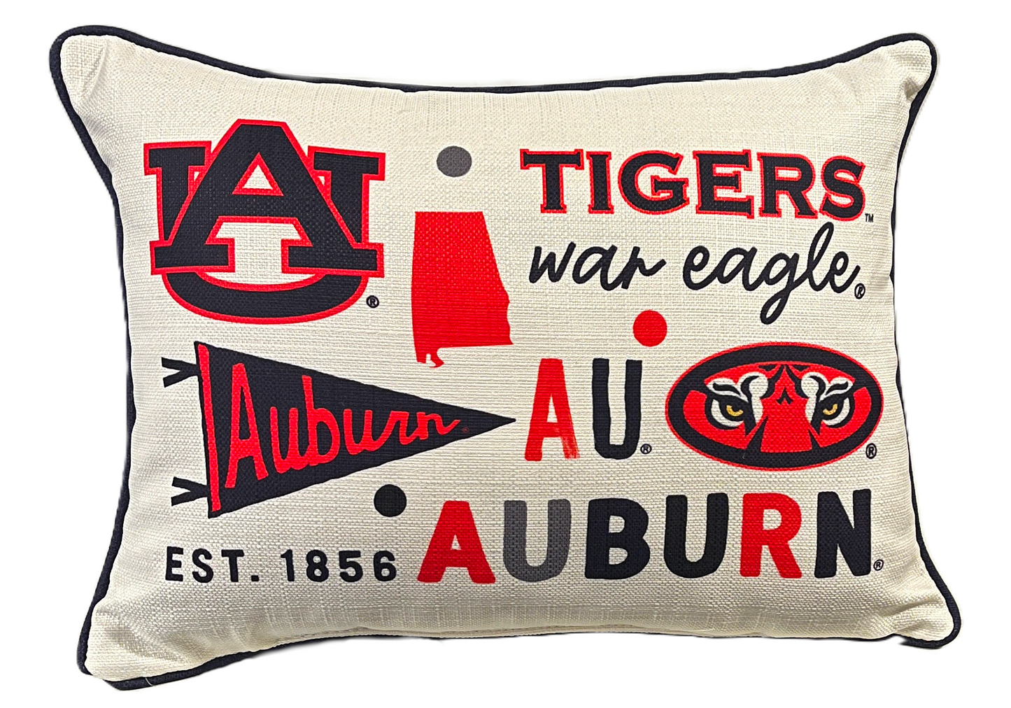Auburn Collegiate Cluster Pillow