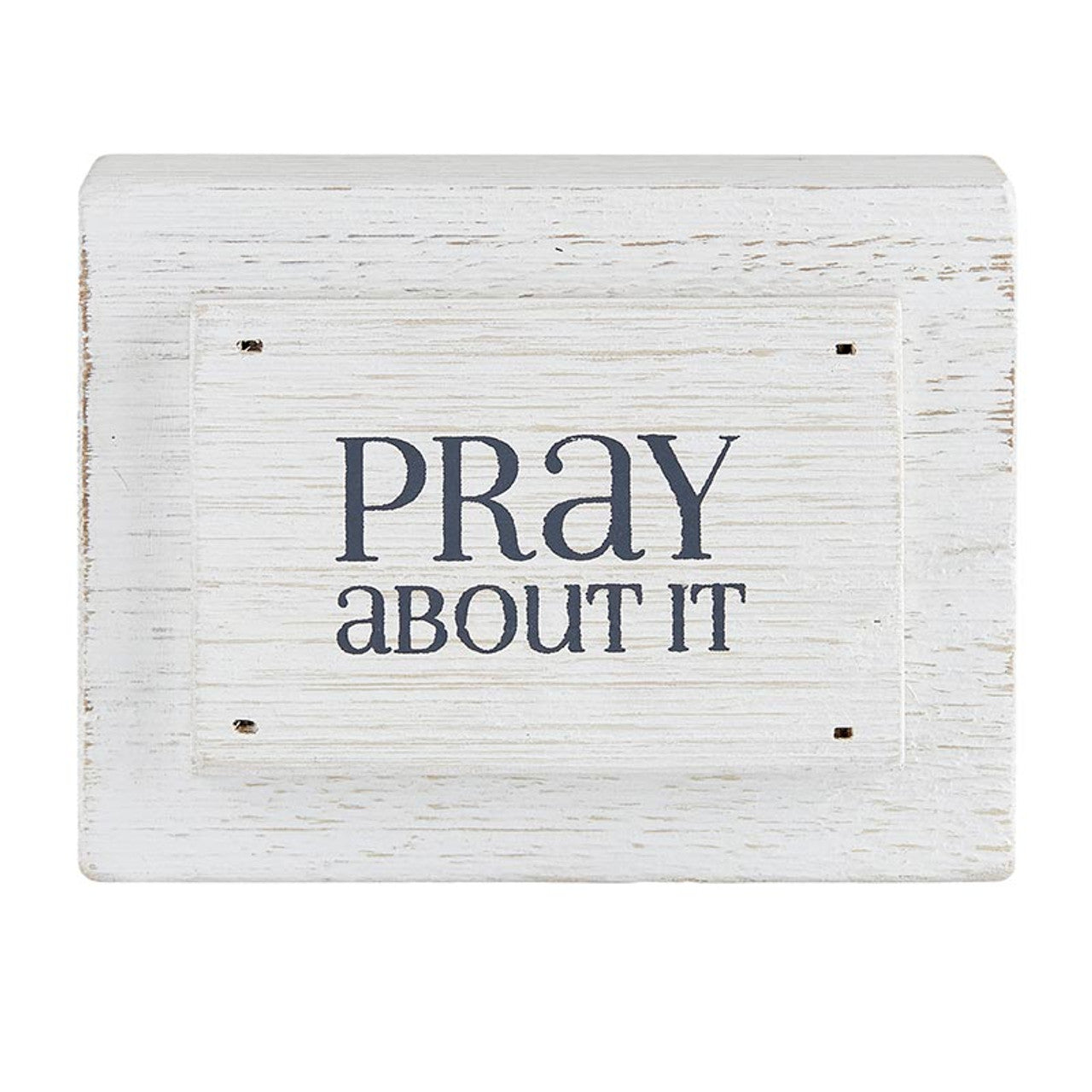 Wood Block - Pray About It - Findlay Rowe Designs