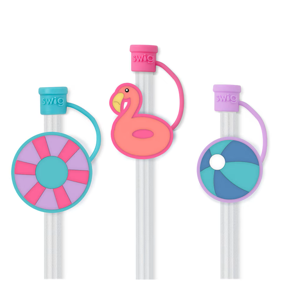 Swig - Straw Topper Set - Errbody in the Pool - Findlay Rowe Designs