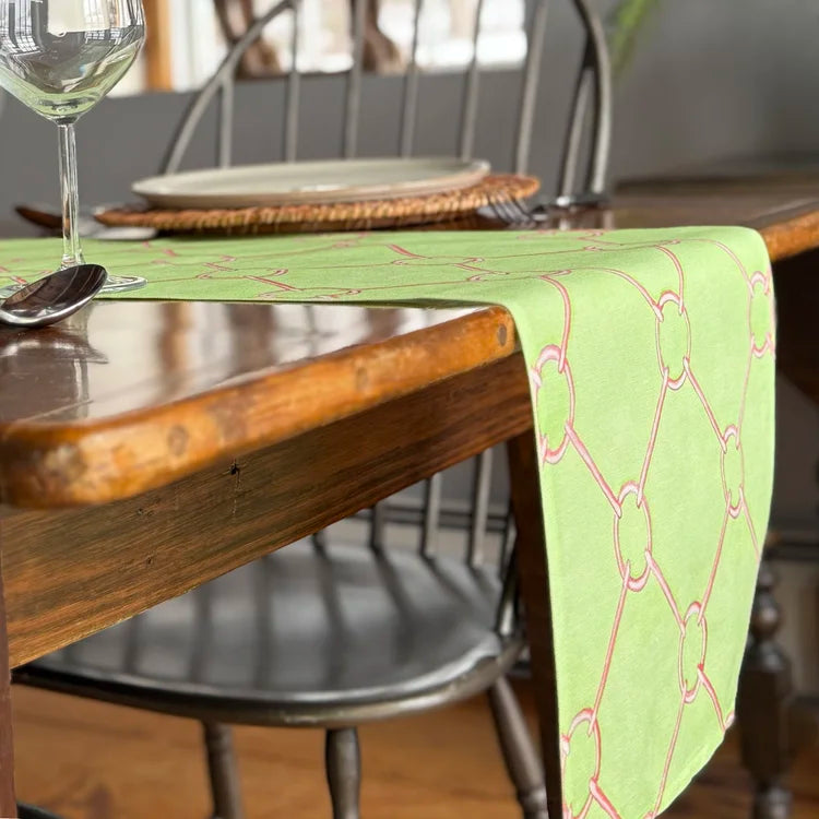 Ramsay Gourd Home - Table Runner - Links - Key Lime