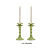 Taper Candlestick Holder - Ceramic - Green Palm - Findlay Rowe Designs