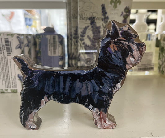Chelsea McShane - Acrylic Block - Yorkie Black & Tan - Findlay Rowe Designs