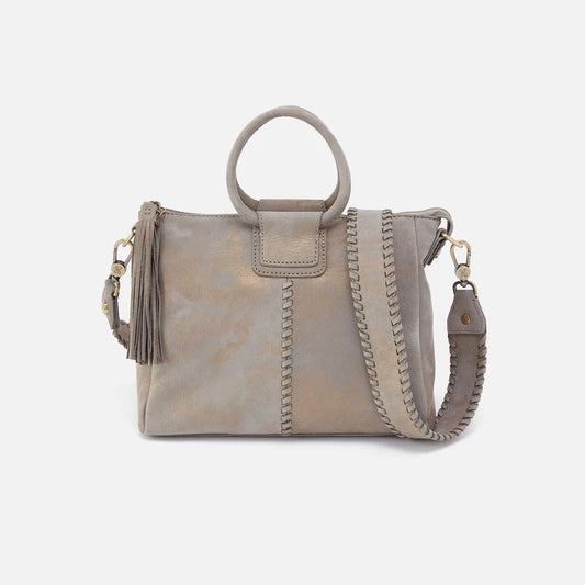 Hobo - Sheila Medium Satchel - Nubuck Leather Golden Granite