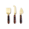 Cheese Knives in Gift Box - Tortoise Swirl - Set of 3 - Findlay Rowe Designs