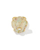 Kendra Scott - Cocktail Ring - Lucia Shell Gold - Iridescent Abalone - Size 7 - Findlay Rowe Designs