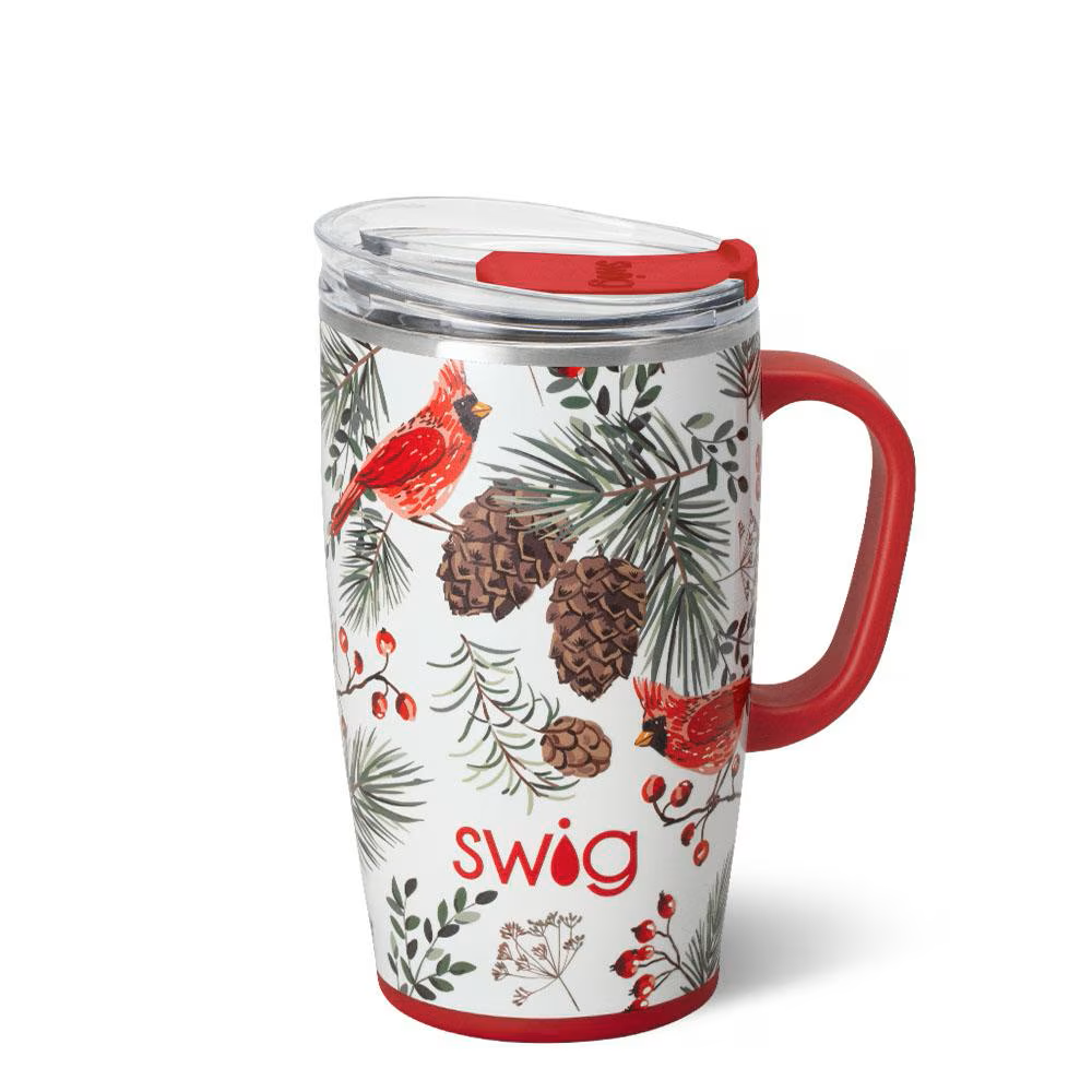 Swig - Travel Mug 18oz - Winter Cardinals