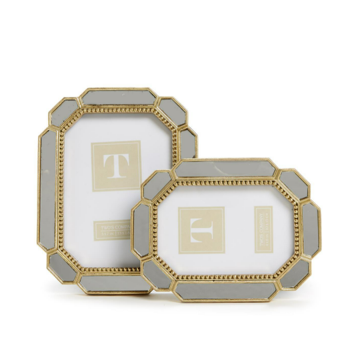 4x6 or 5x7 Frame - Beveled Mirror Border - Findlay Rowe Designs