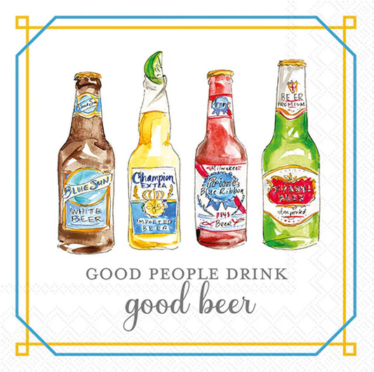 Napkin - Cocktail - Good Beer - Findlay Rowe Designs