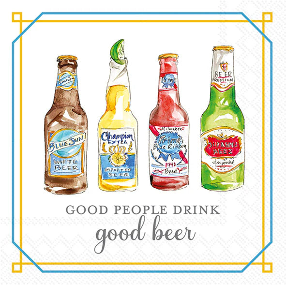 Napkin - Cocktail - Good Beer - Findlay Rowe Designs