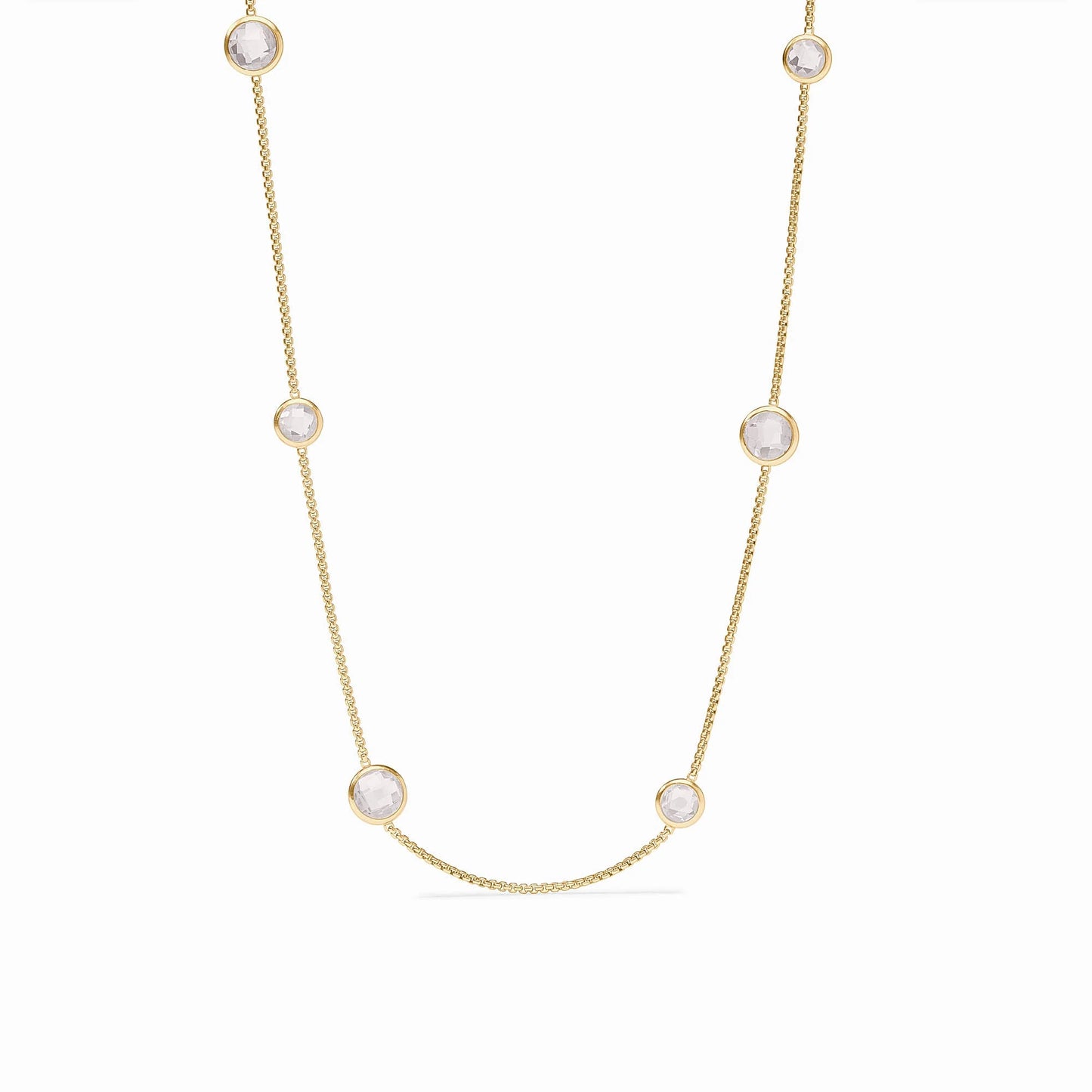 Julie Vos - Necklace - Rainbow Station - Clear Crystal - Findlay Rowe Designs