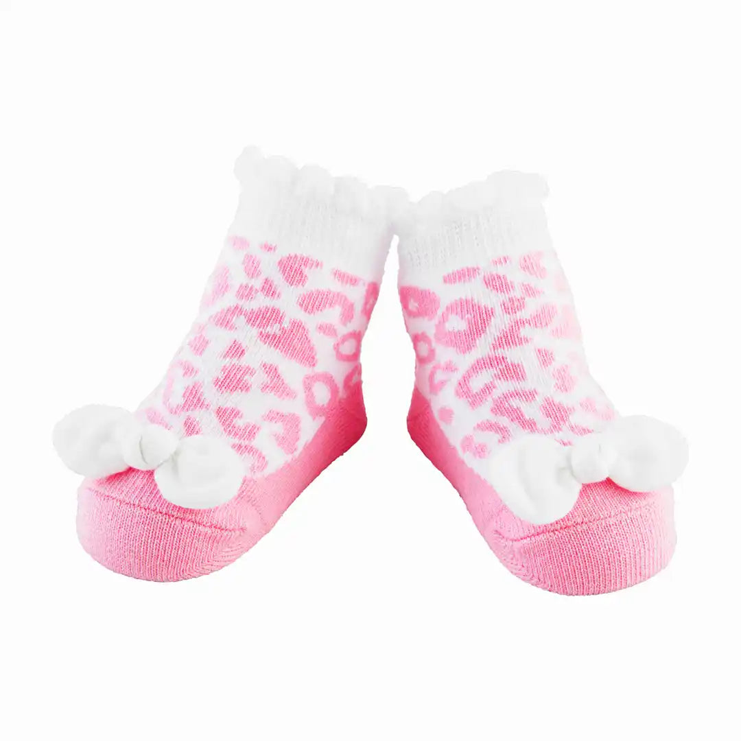 Mud Pie - Baby Socks - Pink Leopard - Findlay Rowe Designs