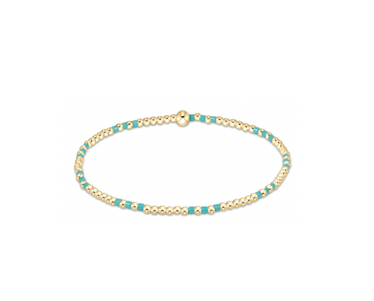 Enewton - Hope Joy Pattern 2mm Bead Bracelet - Turquoise - Findlay Rowe Designs