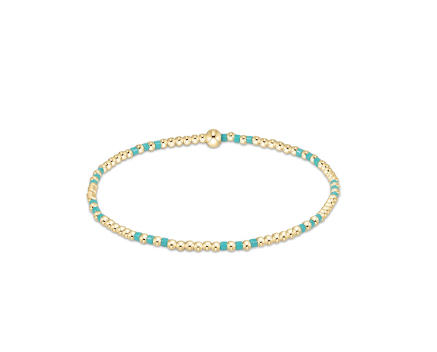Enewton - Hope Joy Pattern 2mm Bead Bracelet - Turquoise - Findlay Rowe Designs
