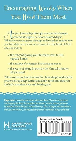 One-Minute Prayers for Hope and Comfort - Findlay Rowe Designs