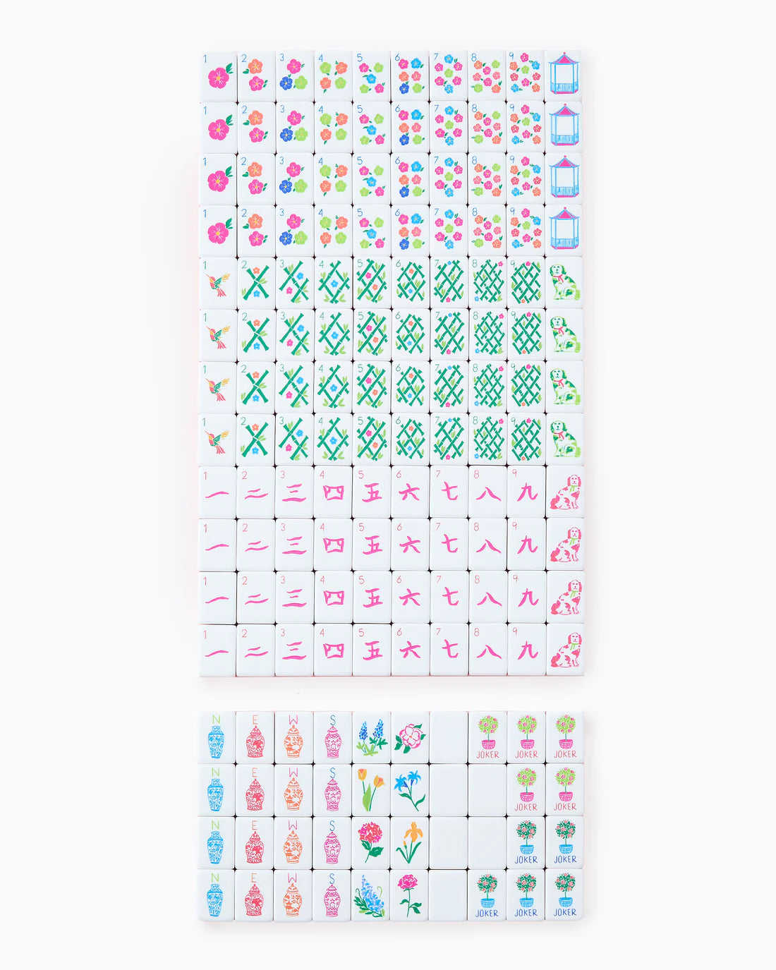 Oh My Mahjong - Sunset Tiles - Findlay Rowe Designs