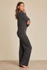 Barefoot Dreams - CozyChic Ultra Lite Ribbed Long Sleeve - Carbon - Findlay Rowe Designs