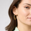 Julie Vos - Earring - Bamboo Hoop - Medium - Findlay Rowe Designs