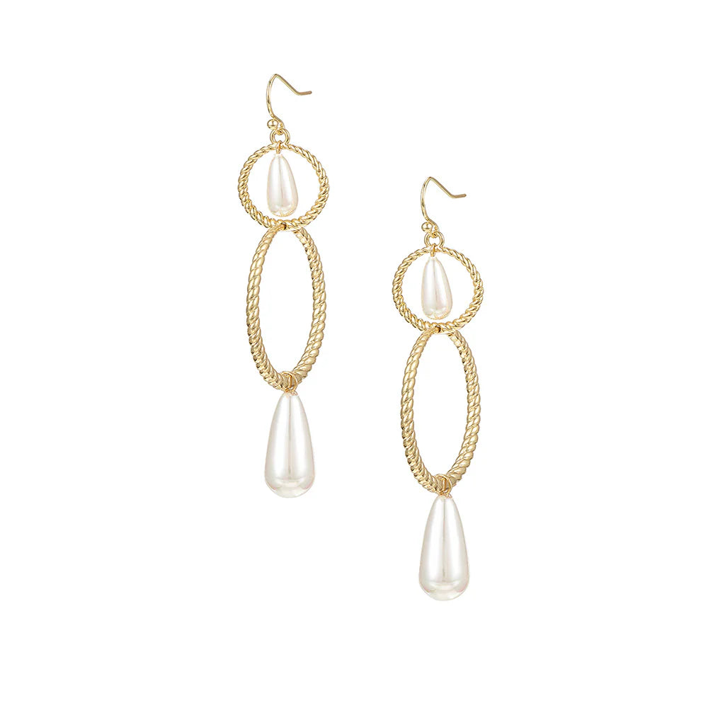 Natalie Wood - Sea Breeze 3 i n 1 Pearl Drop Earrings - Findlay Rowe Designs