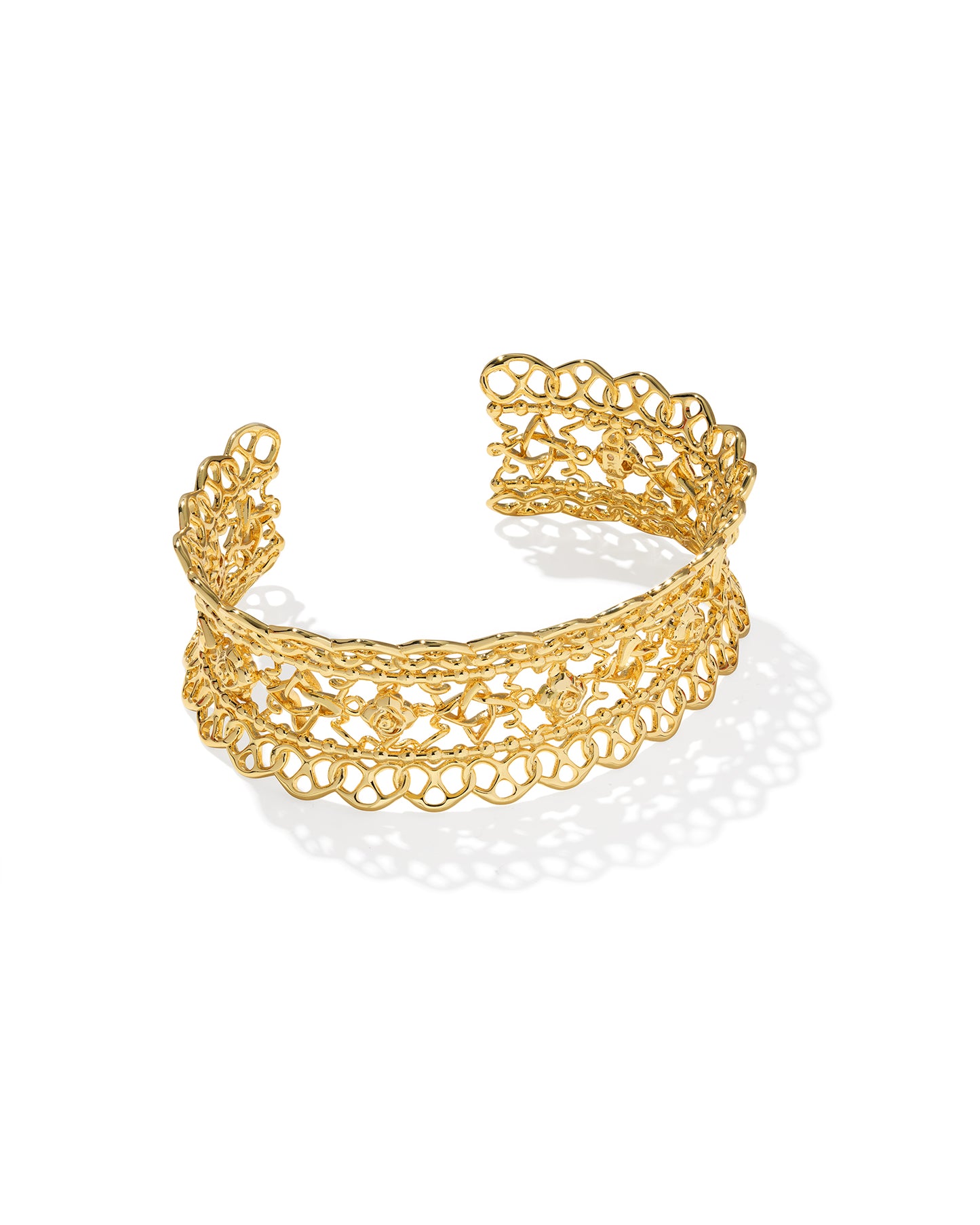 Kendra Scott - Bracelet - Krista Lace Cuff - Gold - Sm/Med - Findlay Rowe Designs