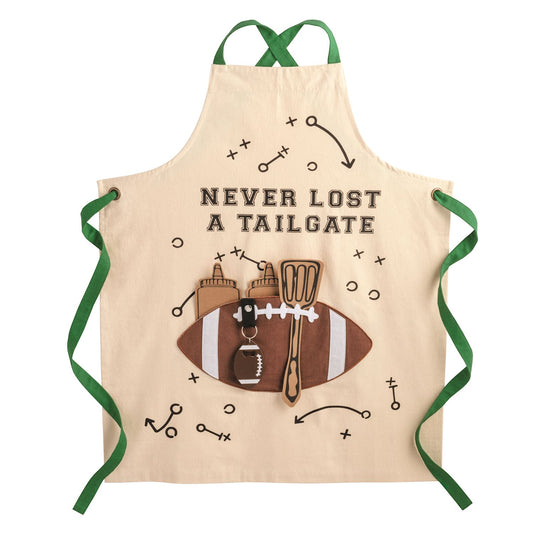 Mud Pie - Pocket Apron - Football