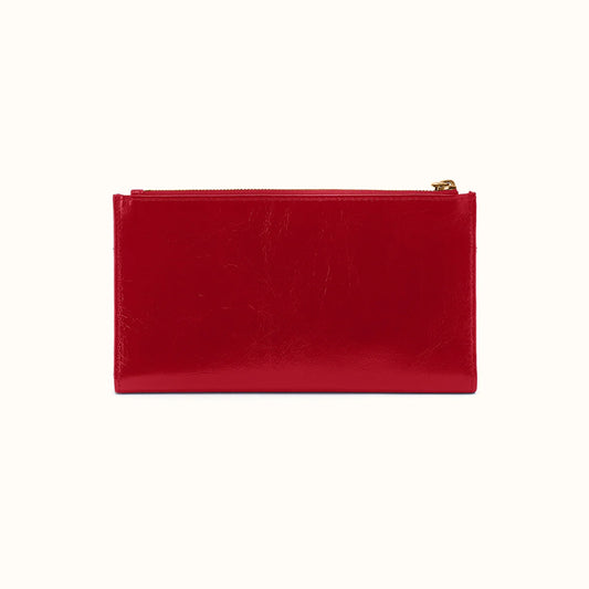 Hobo - Jill Large Billfold - Polished Leather True Red - Findlay Rowe Designs