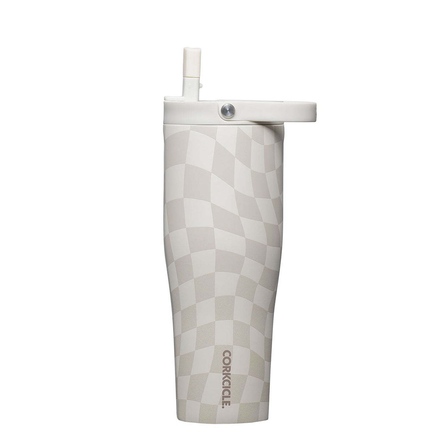 Corkcicle - Go Cup XL 30oz - Wavy Checkerboard - Neutrals - Findlay Rowe Designs