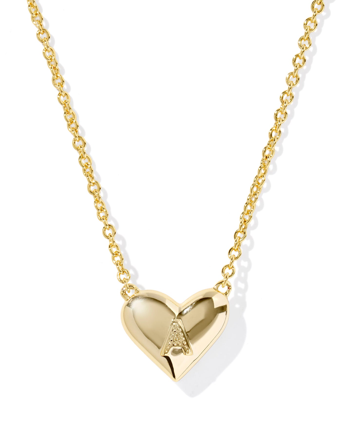 Kendra Scott - Necklace - Ari Heart Letter - Gold Short Pendant
