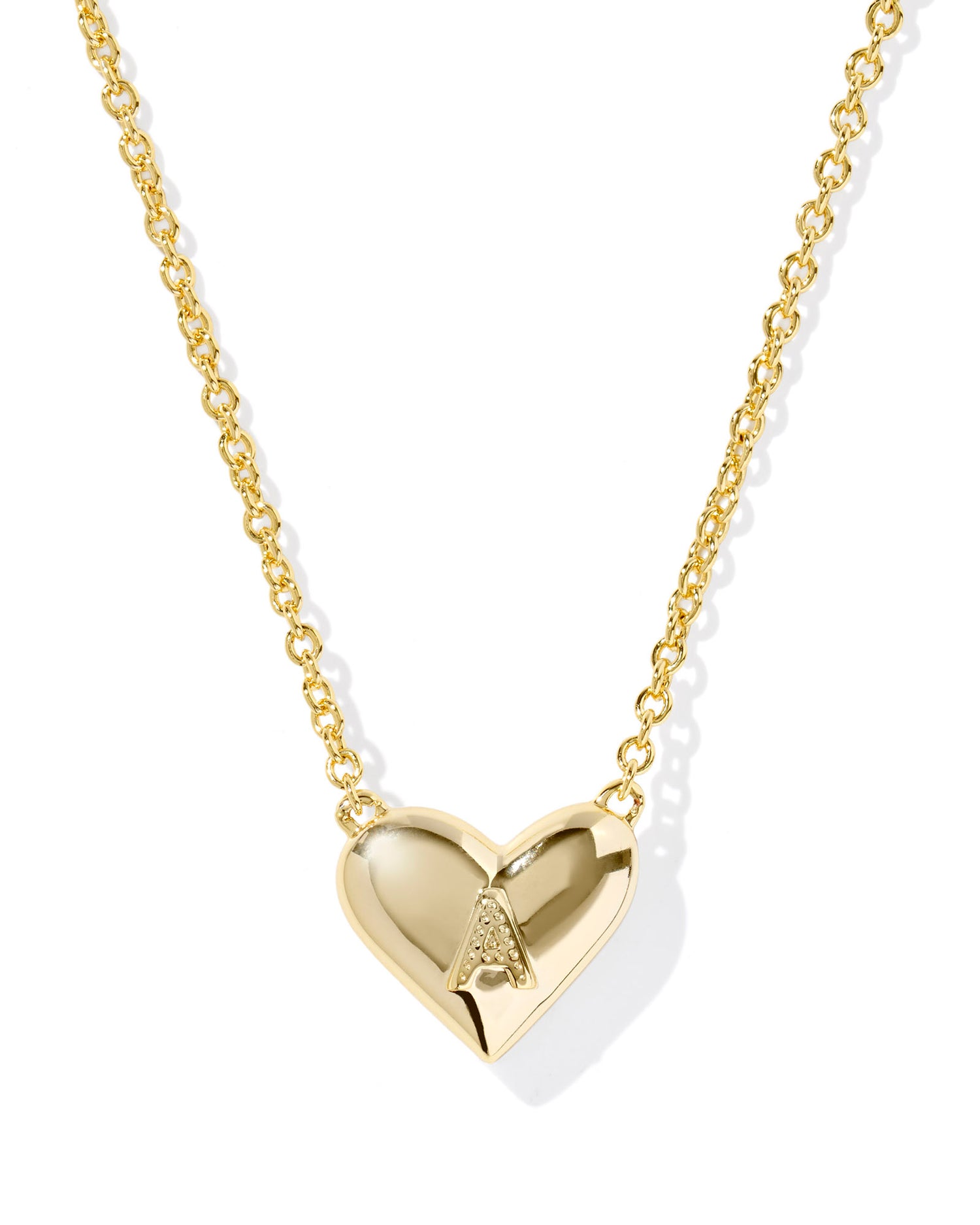 Kendra Scott - Necklace - Ari Heart Letter - Gold Short Pendant - Findlay Rowe Designs