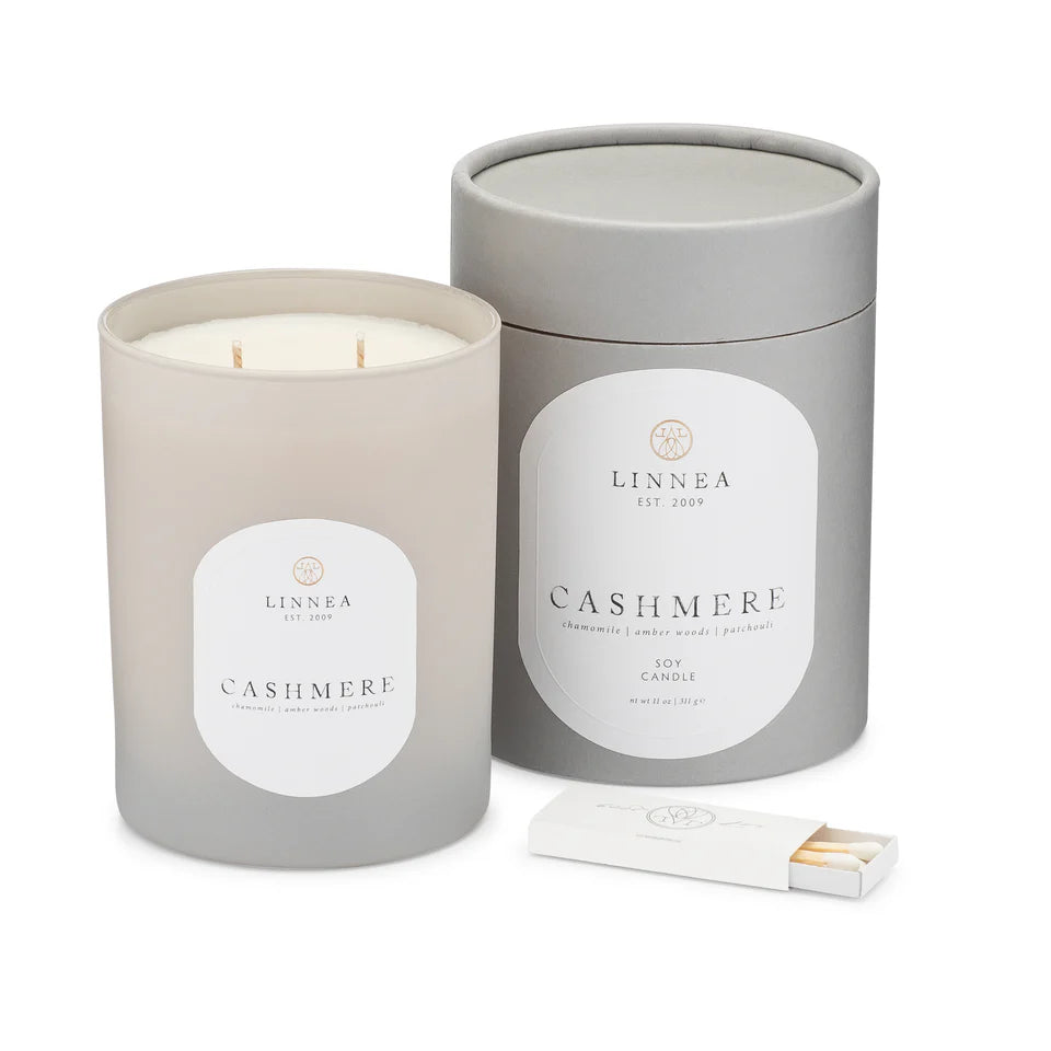 Linnea - 2-Wick Candle - Cashmere - Findlay Rowe Designs