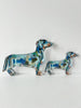 Chelsea McShane - Acrylic Block - Dachshund Blues - Mini - Findlay Rowe Designs