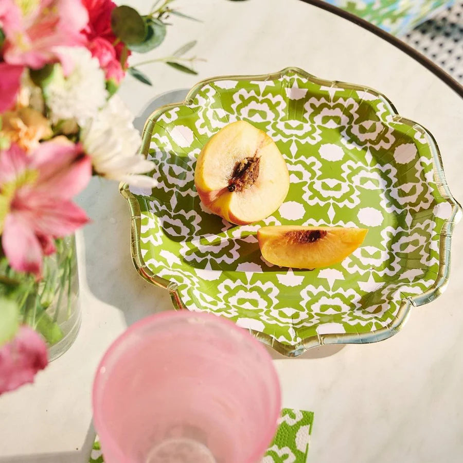 Laura Park - Paper Cocktail Plates - Aspen Green - Findlay Rowe Designs