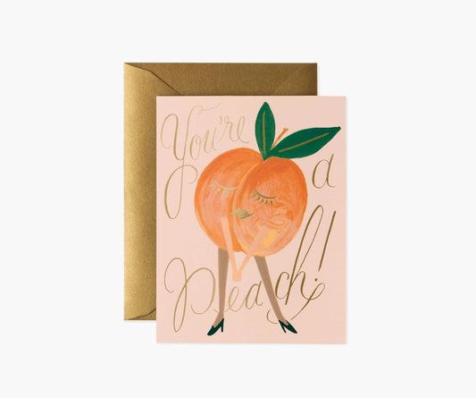 Rifle Paper Co - Greeting Card - You're a Peach - Findlay Rowe Designs