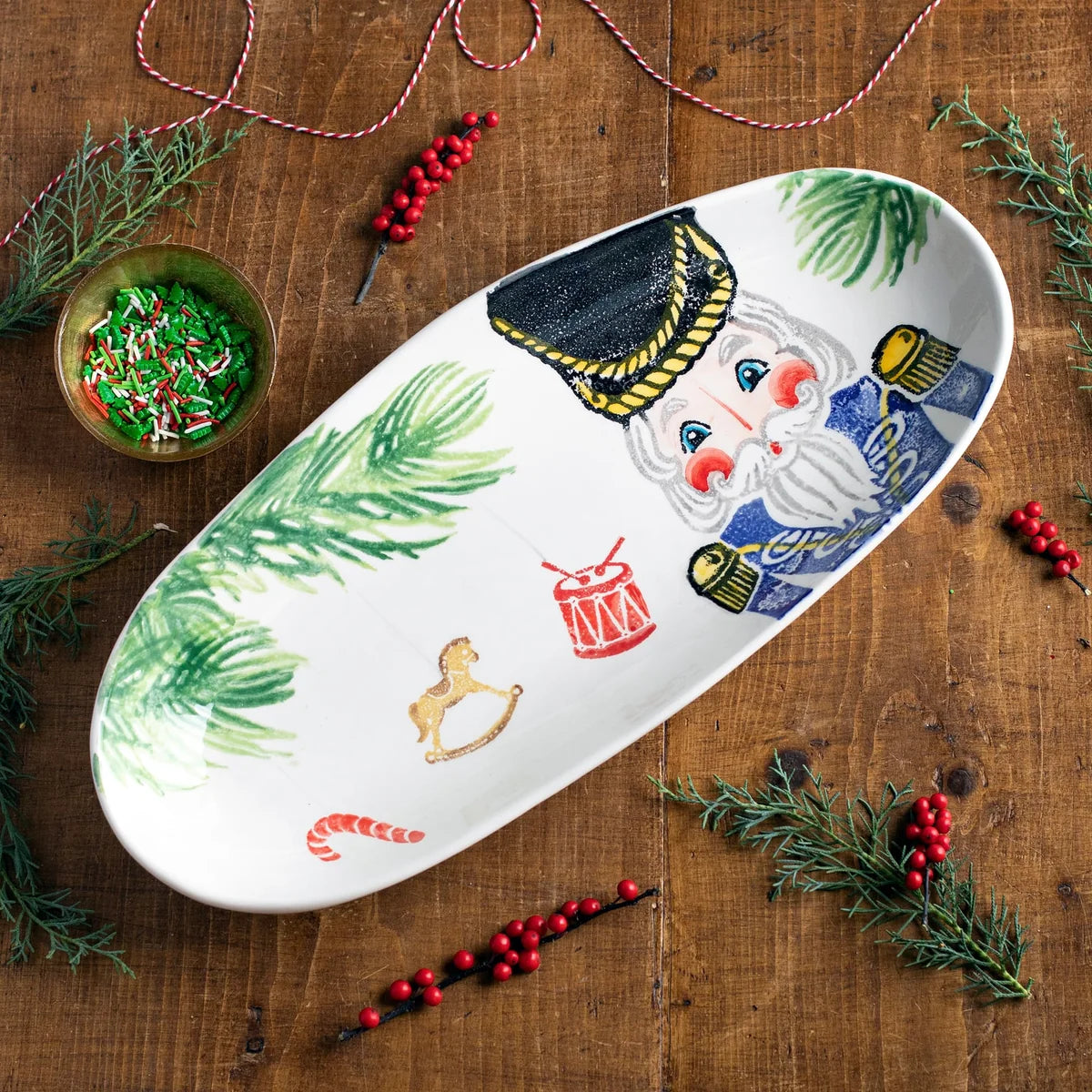 Vietri - Nutcrackers - Narrow Oval Platter - Small - Findlay Rowe Designs