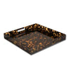 Beatriz Ball - VIDA Acrylic Tortoise Large Square Tray With Handles - Findlay Rowe Designs