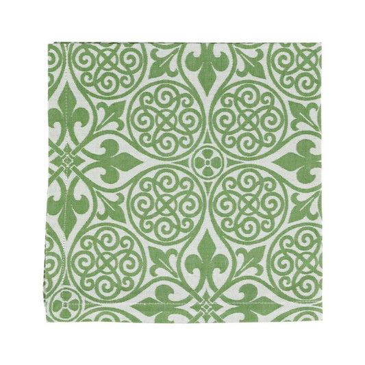 Vietri - Napkins - Damask Green- Set of 4 - Findlay Rowe Designs