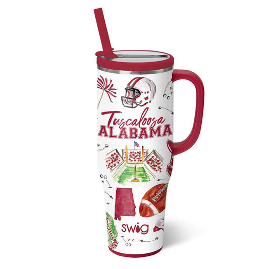 Swig - Mega Mug 40oz - Tailgates in Tuscaloosa - Findlay Rowe Designs