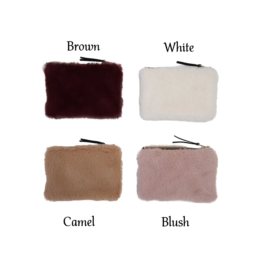 Zip Pouch - Faux Fur - 6.5in - Findlay Rowe Designs