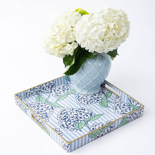 Hydrangea Stem Square Tray - Findlay Rowe Designs