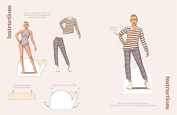 Dress Up Taylor: A Taylor Swift paper doll book featuring her iconic eras - Findlay Rowe Designs